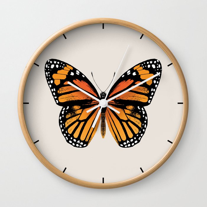 butterfly wall clock wall decoration monarch butterfly wall clock by eclecticatheart society6 butterfly wall clock wall decoration monarch butterfly wall clock by eclecticatheart society6